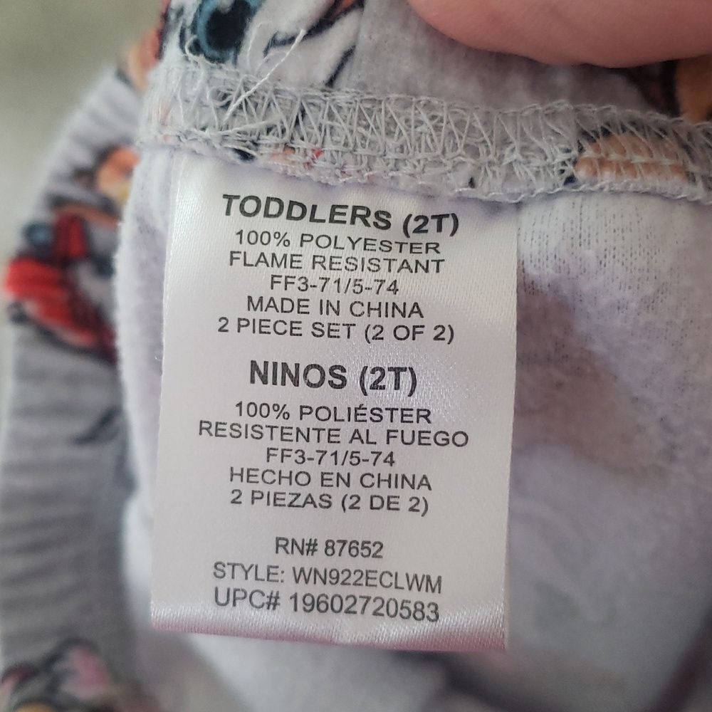 💐Cute Gently Used Nickelodeon Paw Patrol 2 Pc Fleece Pajamas Set Sz 2T - Picture 3 of 5